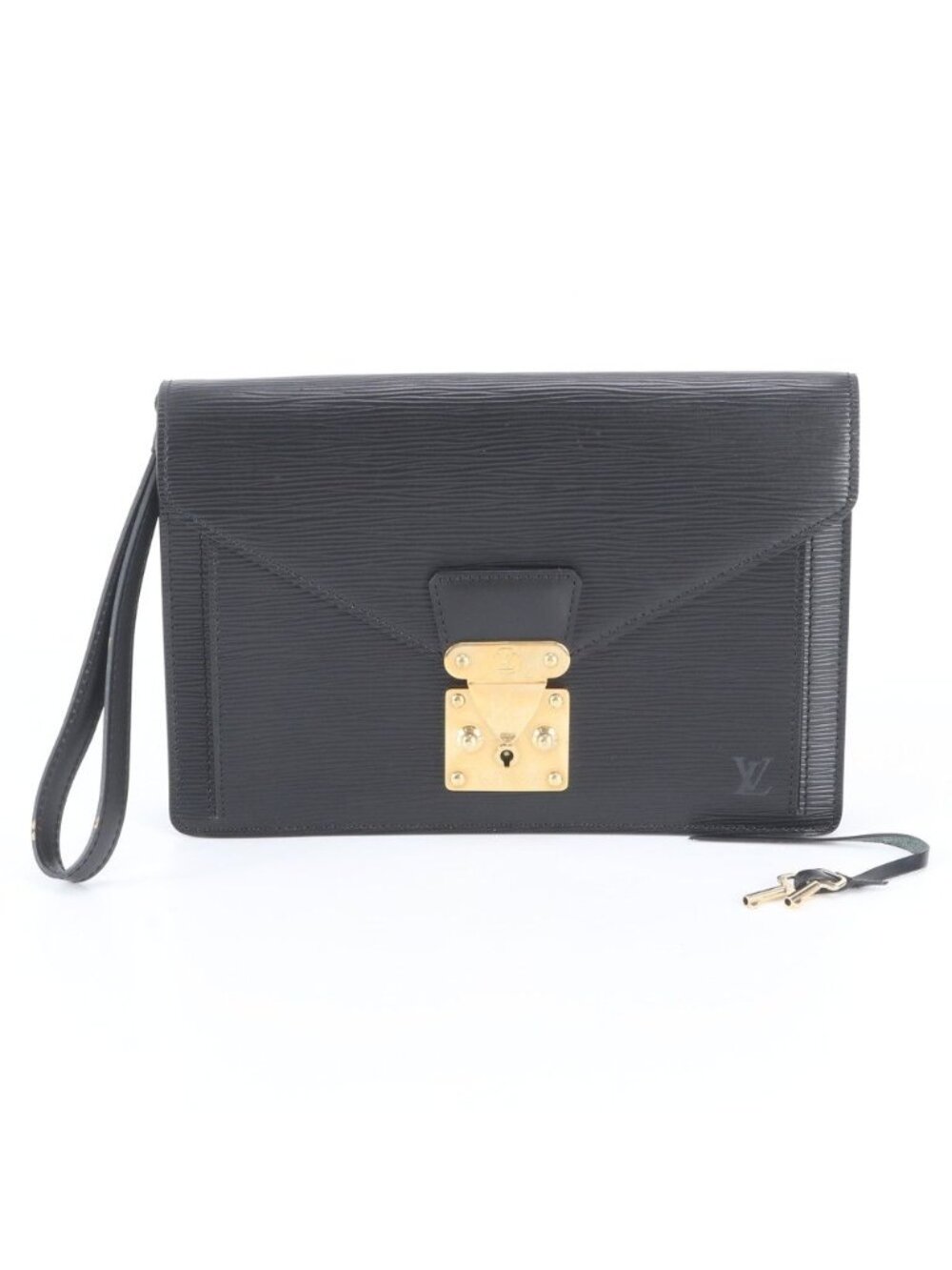 Louis Vuitton Epi Pochette Sellier Dragonne Leather Clutch Pouch